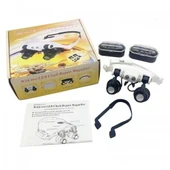 Kuyumcu,saat Onarım Için 10x15x20x25x Mercekli Gözlük Büyüteç9892g3a - 3