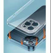 Vendas iPhone 13 Pro Uyumlu (13 Pro) Simple Serisi Kamera Korumalı Soft Şeffaf Silikon Kılıf + Seramik Nano Ekran Koruyucu - 7