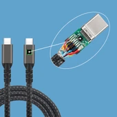 Vendas Type-C to Type-C USB3.2 PD Data Kablosu 100W 20Gbps 4K@60Hz 3 Metre - 3