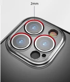 Vendas iPhone 13 Pro Uyumlu (13 Pro) Simple Serisi Kamera Korumalı Soft Şeffaf Silikon Kılıf + Seramik Nano Ekran Koruyucu - 10