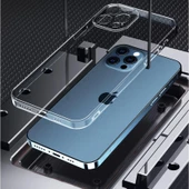 Vendas iPhone 13 Pro Uyumlu (13 Pro) Simple Serisi Kamera Korumalı Soft Şeffaf Silikon Kılıf + Seramik Nano Ekran Koruyucu - 2