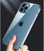 Vendas iPhone 13 Pro Uyumlu (13 Pro) Simple Serisi Kamera Korumalı Soft Şeffaf Silikon Kılıf + Seramik Nano Ekran Koruyucu - 9