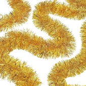 Parti İçin Mega Kalın Sim Süs 2 Metre Uzunluk 10 Cm Genişlik Altın İthal - 1