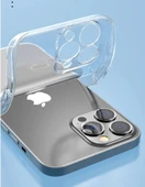 Vendas iPhone 13 Pro Uyumlu (13 Pro) Simple Serisi Kamera Korumalı Soft Şeffaf Silikon Kılıf + Seramik Nano Ekran Koruyucu - 5