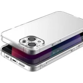 Vendas iPhone 14 Plus Uyumlu (14 Plus) Fora Serisi Kamera Korumalı Soft Şeffaf Silikon Kılıf + Cam Ekran Koruyucu - 3