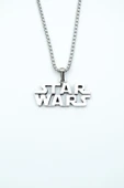 Star Wars Gümüş Kaplama Örme Zincir Kolye thumbnail 1