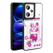 Xiaomi Redmi Note 12 Pro Plus 5G Kılıf Parlayan Kabartmalı İkonik Figürlü Zore Amas Silikon Kapak - 8