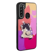 Xiaomi Redmi Note 8 Kılıf Parlayan Kabartmalı İkonik Figürlü Zore Amas Silikon Kapak - 7