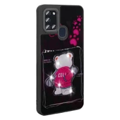 Galaxy A21S Kılıf Parlayan Kabartmalı İkonik Figürlü Zore Amas Silikon Kapak - 4