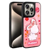 Apple iPhone 15 Pro Kılıf Parlayan Kabartmalı İkonik Figürlü Zore Amas Silikon Kapak - 9