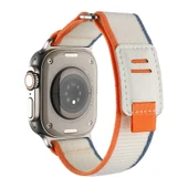 Vendas Apple Watch Ultra 49mm Hasır Kordon Zore KRD-106 Strap Kayış ( Saat DEĞİLDİR ) - 3