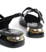 Feles Kemer Detaylı Arkası Açık Kadın Babet Ayakkabı thumbnail 7