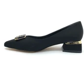 Feles Toka Detaylı Kısa Topuklu Kadın Babet Ayakkabı thumbnail 5