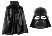 Çocuk Boy Yıldız Savaşları Star Wars Darth V Maskesi Ve 90 Cm Pelerin Seti Siyah - 1