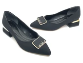 Feles Toka Detaylı Kısa Topuklu Kadın Babet Ayakkabı thumbnail 2