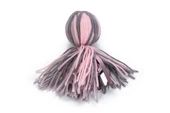 Beeztees Kedi Oyuncağı, Ahtapot, Yün ve Kurdela, Pembe ve Gri, 15x5x5cm - 1