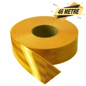 Reflektörlü Reflektif Fosforlu Şerit Bant Petekli Reflekte İkaz Bandı 46 METRE - 4