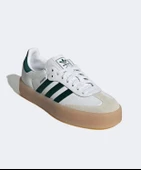 Adidas Sambae White Collegiate Green Gum Womens thumbnail 3