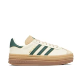 Adidas Gazelle Bold Beige Collegiate Green Womens thumbnail 1