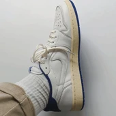 Nike Travis Scott x Fragment Air Jordan 1 Low OG White/Blue/Sail thumbnail 4