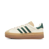 Adidas Gazelle Bold Beige Collegiate Green Womens thumbnail 4