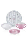 Neva 4 Parça Bebek Mama Seti - Pembe - 3