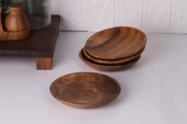 Akasya Tabak - Yuvarlak Servis Pasta Tabağı 15 cm - 1