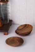 Akasya Tabak - Yuvarlak Servis Pasta Tabağı 15 cm - 2