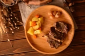 Bambum Penne Yuvarlak Tabak 25 Cm - 4