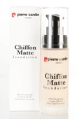 Pierre Cardin Chiffon Touch Mat Görünüm Veren Fondöten-White Porcelain-777 - 4