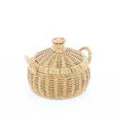 Rattan Kapaklı Büyük Sepet - 1