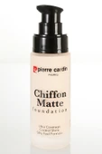 Pierre Cardin Chiffon Touch Mat Görünüm Veren Fondöten-White Porcelain-777 - 3
