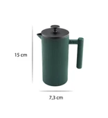 Bambum Linden - Döküm Demlik French Press 350 ml Yeşil - 1