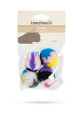 Beeztees Kedi Oyuncağı, Peluş Top, Kediotlu 4 Adet, 4cm - 2