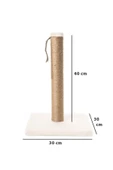 Pribor Kedi Tırmalama Tahtası 40 cm Krem - 2