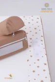 Bebek Reflü Yatağı (Kahve YıldIz) Yıkanabilir Kılıflı, Ortopedik, Ana Kucağı - 4