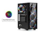 DARK Diamond DKCHDIAMONDPRO600 600W Siyah 2x12cm Fan Full Akrilik ATX Oyuncu Kasası - 1