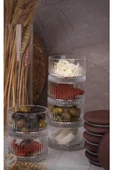 Duo Mix 6'lı Ahşap Vakumlu Kapaklı Cam Kahvaltılık Çok Amaçlı Cam Çerezlik 235 ml - 5