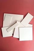 20x20cm Karo - Seramik Bisküvi 6'lı (Ham Ürün) - 1