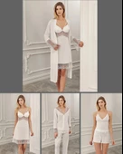 LOWELA PARİS 3009 Penye Kısa  Gecelikli 6 Lı Çeyiz  SETİ thumbnail 1