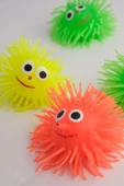 Snailtoys 9CM  Dikenli  Emoji Işıklı Top Stres Giderici Uyarıcı Oyuncak Kirpi El Egzersiz Topu - 2