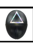 OMZ Led Işıklı Squid Game Maskesi Kalamar Oyun Maskesi Üçgen Kare Daire Squid Game Maske - 1