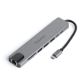 Dark DK-AC-U31X40 USB 3.1 Type-C 8 in1 Ether-HDMI-TF SD Kart Okuyucu- USB 3.0-USB-C&USB-C PD Hub - 1