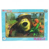 MS7538 MASHA KOCA AYI 48 PARÇA FRAME PUZZLE (2ASORTİ) - 1