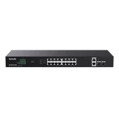 Tenda TEG1120P-16-250W 16 Port Poe+ 10-100-1000 2 Port Uplink +  2 Port SFP Switch Çelik Kasa - 1
