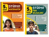TUDEM YAYINLARI 5.SINIF STÜDYO MATEMATİK  - FEN BİLİMLERİ 2'Lİ SET - 1