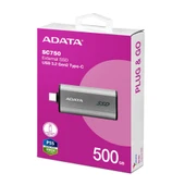 Adata 500Gb SC750 Taşınabilir Usb 3.2 Gen2 Type-C Ssd Harici Disk - 2