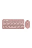 Logitech 920-012247 Pebble 2 Combo Pembe Kablosuz Klavye Mouse Seti - 1
