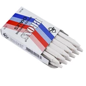 Brons Tebeşir Yuvarlak Yağlı Beyaz 12 Lİ BR-252 - 1