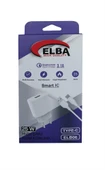 Elba ELB06-USB-25WTypc  Beyaz Usb 25W Şarj Kafa+1Mt Usb Type-c Kablo QC4.0 (Akım Koruma-Hızlı Şarj) - 1
